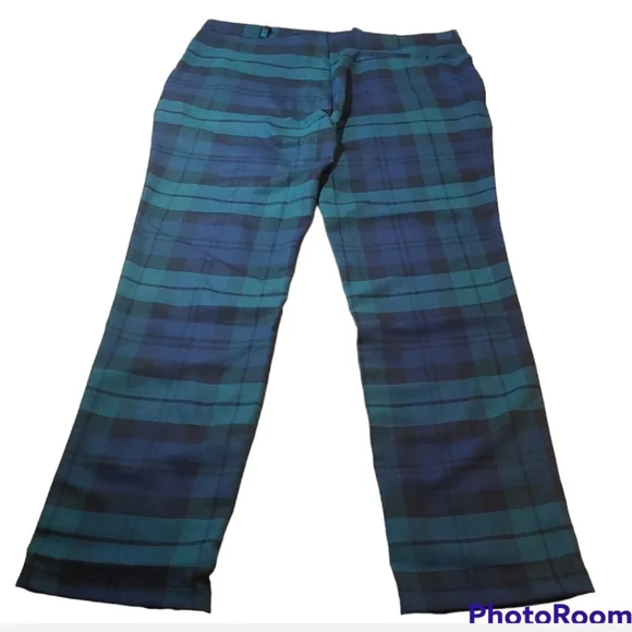 Boohoo Man Skinny Tartan Tailor Trousers Pants Ankle Zip Men 32 Hertiage Plaid - Picture 9 of 15